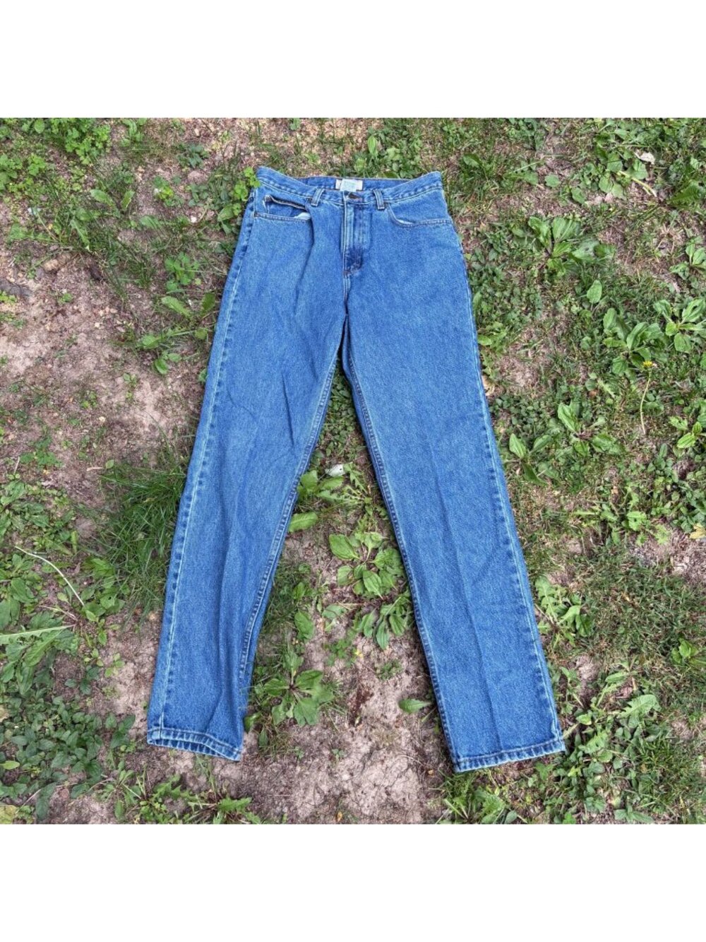 L.L. Bean Classic Fit Jeans Mens 32x34 Blue Denim‎ 100% Cotton Straight Leg
